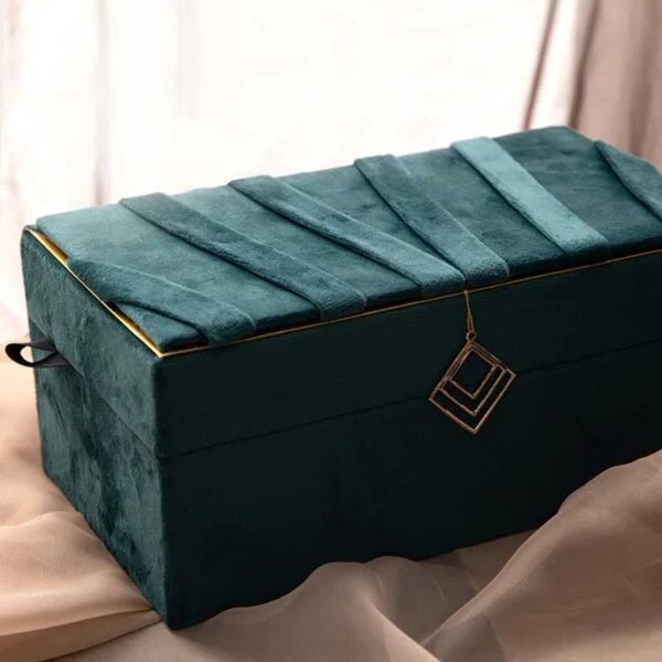 Blue Velvet Jewelry Box