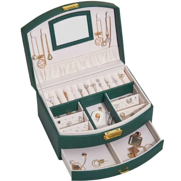 Jewelry box for rings and earrings