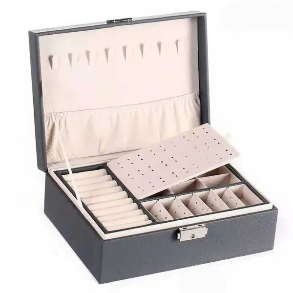 Leather girls jewelry box