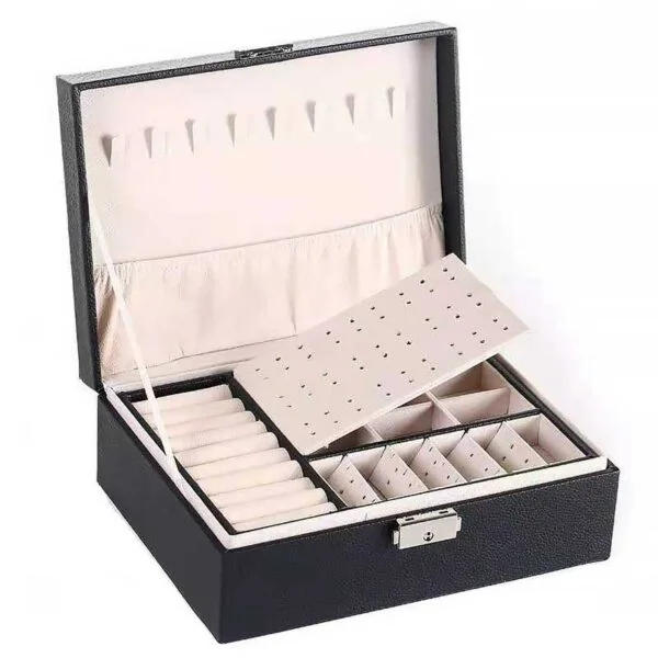 Leather girls jewelry box
