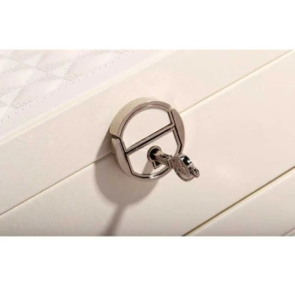 Leather Jewelry Box with Drawers