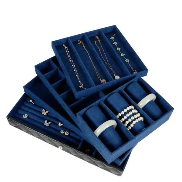 Black Leather Jewelry Box