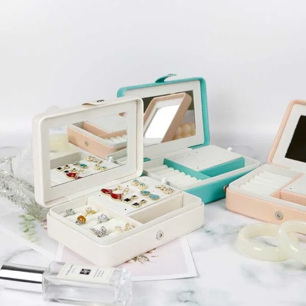 Small Jewelry Box with Mirror