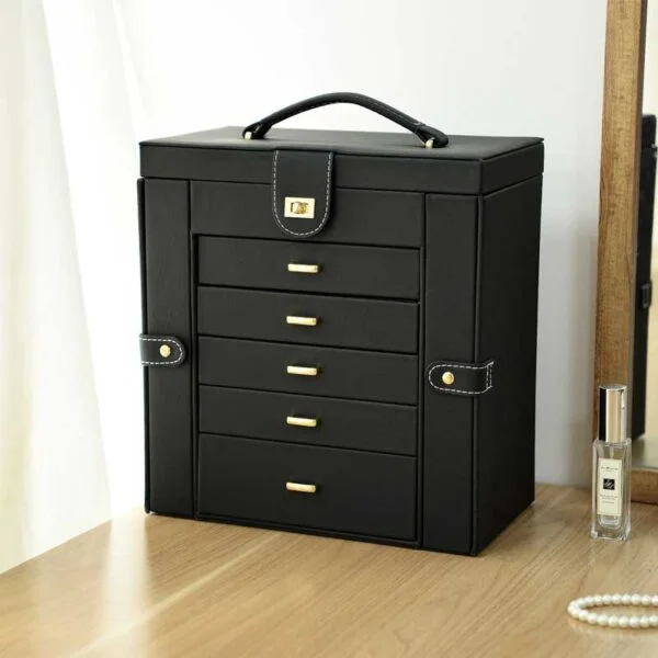 Large Jewelry Box with Drawers
