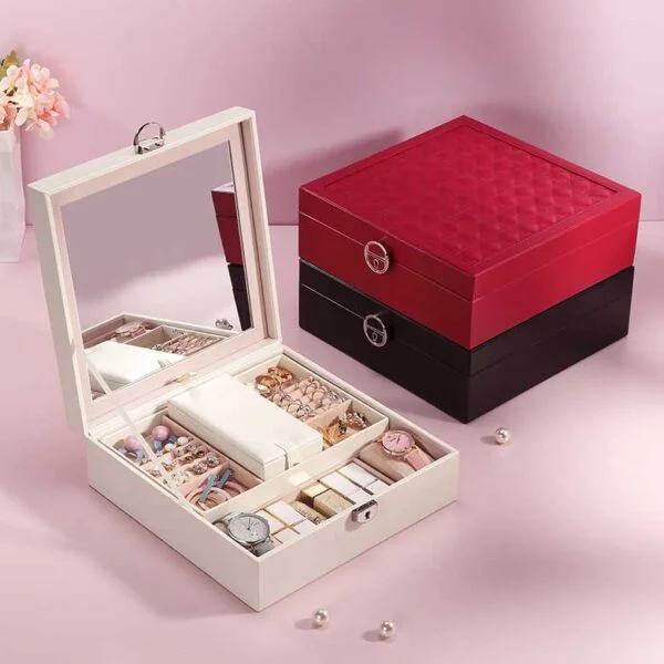 Large Mirror Jewelry Box