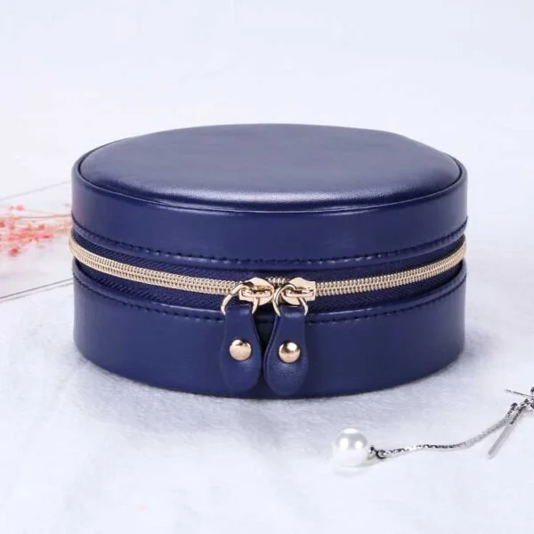 Round Travel Jewelry Case