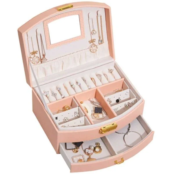 Jewelry box for rings and earrings