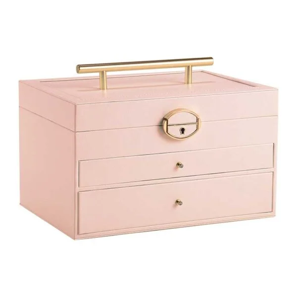 Mirror Jewelry Box with Drawers