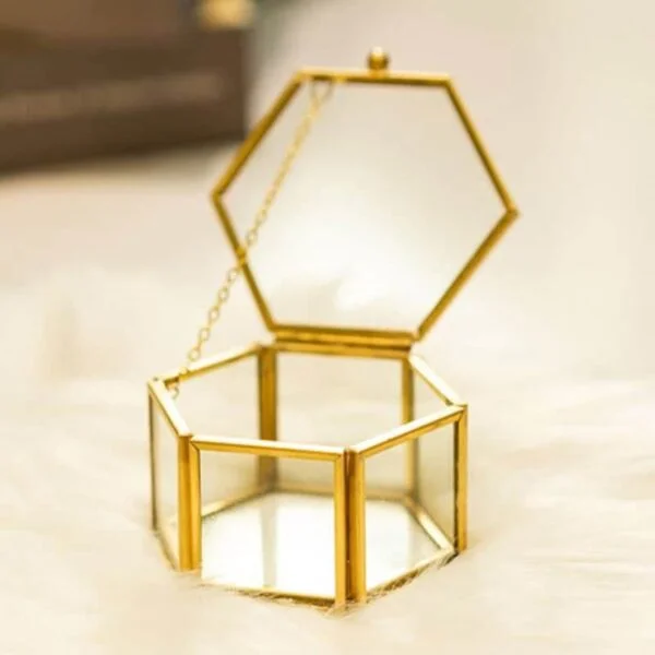 small glass jewelry box