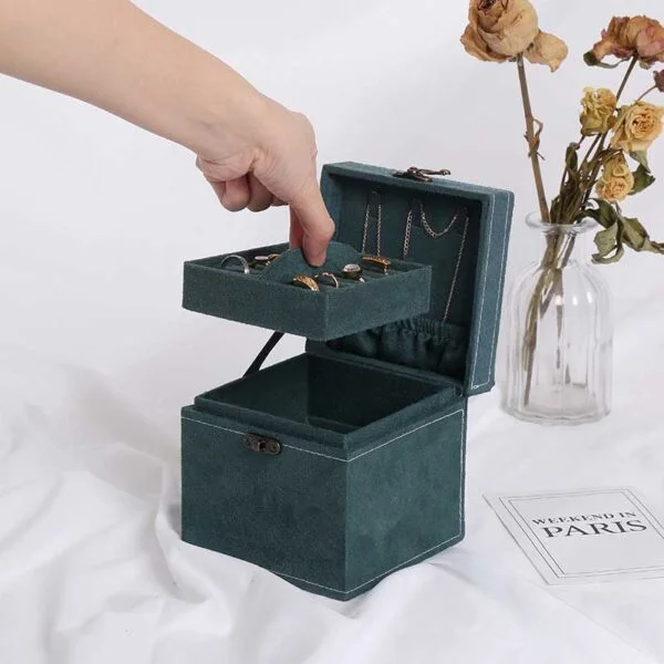 small velvet jewelry box