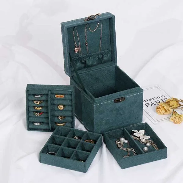 small velvet jewelry box
