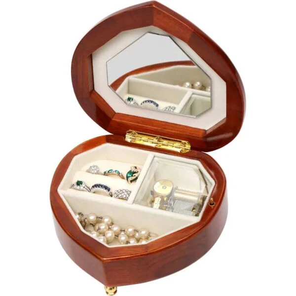 Heart Shaped Musical Jewelry Box