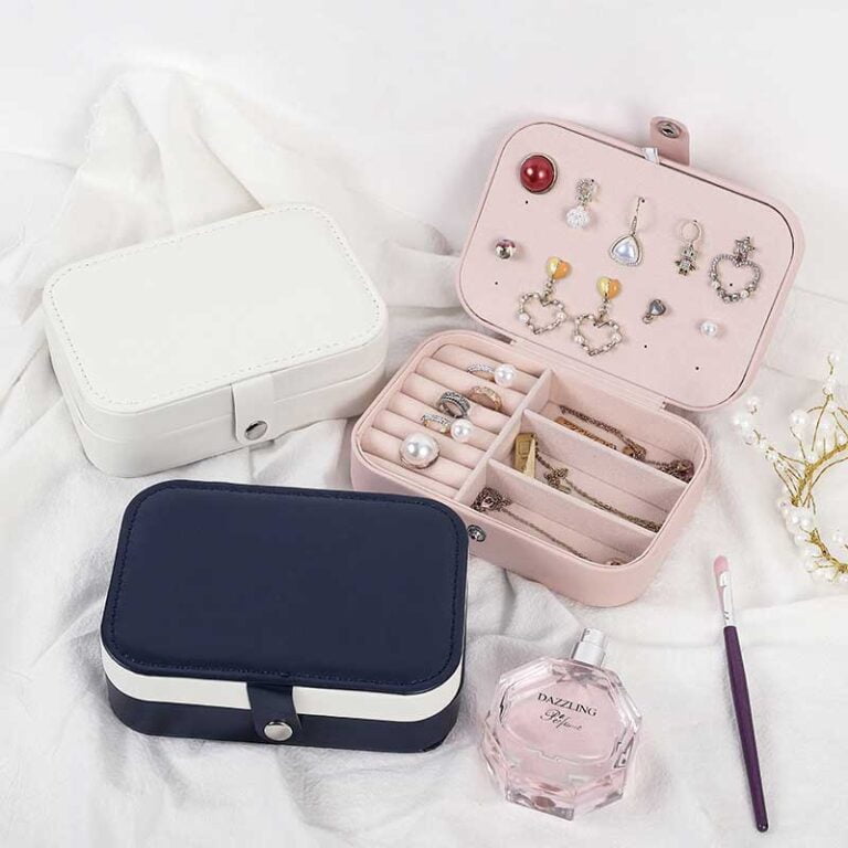 Leather Travel Jewelry Case