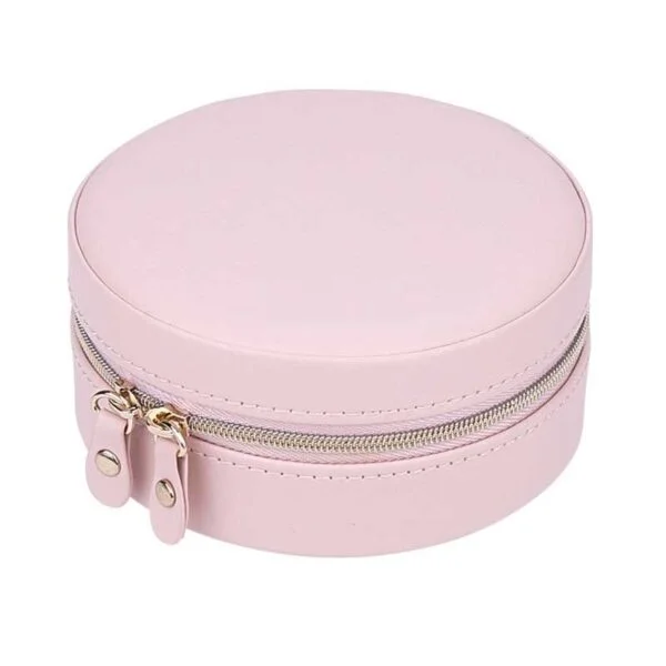 Round Travel Jewelry Case