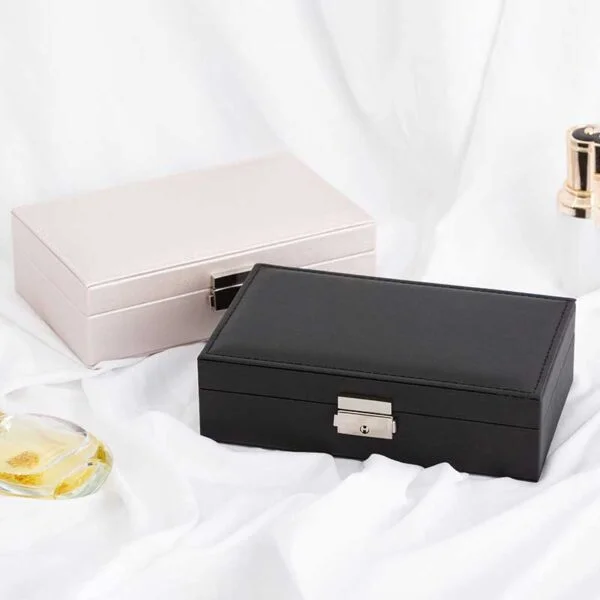 Faux Leather Jewelry Box