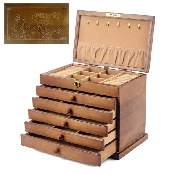Solid Wood Jewelry Box